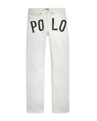 Logo High Rise Relaxed Straight Jeans in Laurea Wash