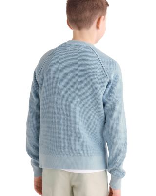 Boys' Garment Dyed Beach Waffle Crewneck Sweater - Little Kid