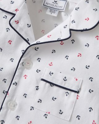 Unisex Anchors Away Classic Short Pajama Set - Baby, Little Kid, Big Kid