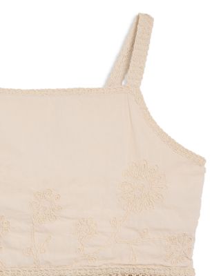 Girls' Crochet Flower Vest Top, Big Kid - Exclusive