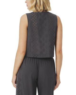 Kenzie Geo Eyelet Tank Top