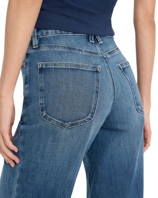 Good Waist High Rise Palazzo Ankle Jeans in Indigo1281