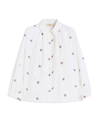 Wkdbutterfly Embroidered Poplin Shirt