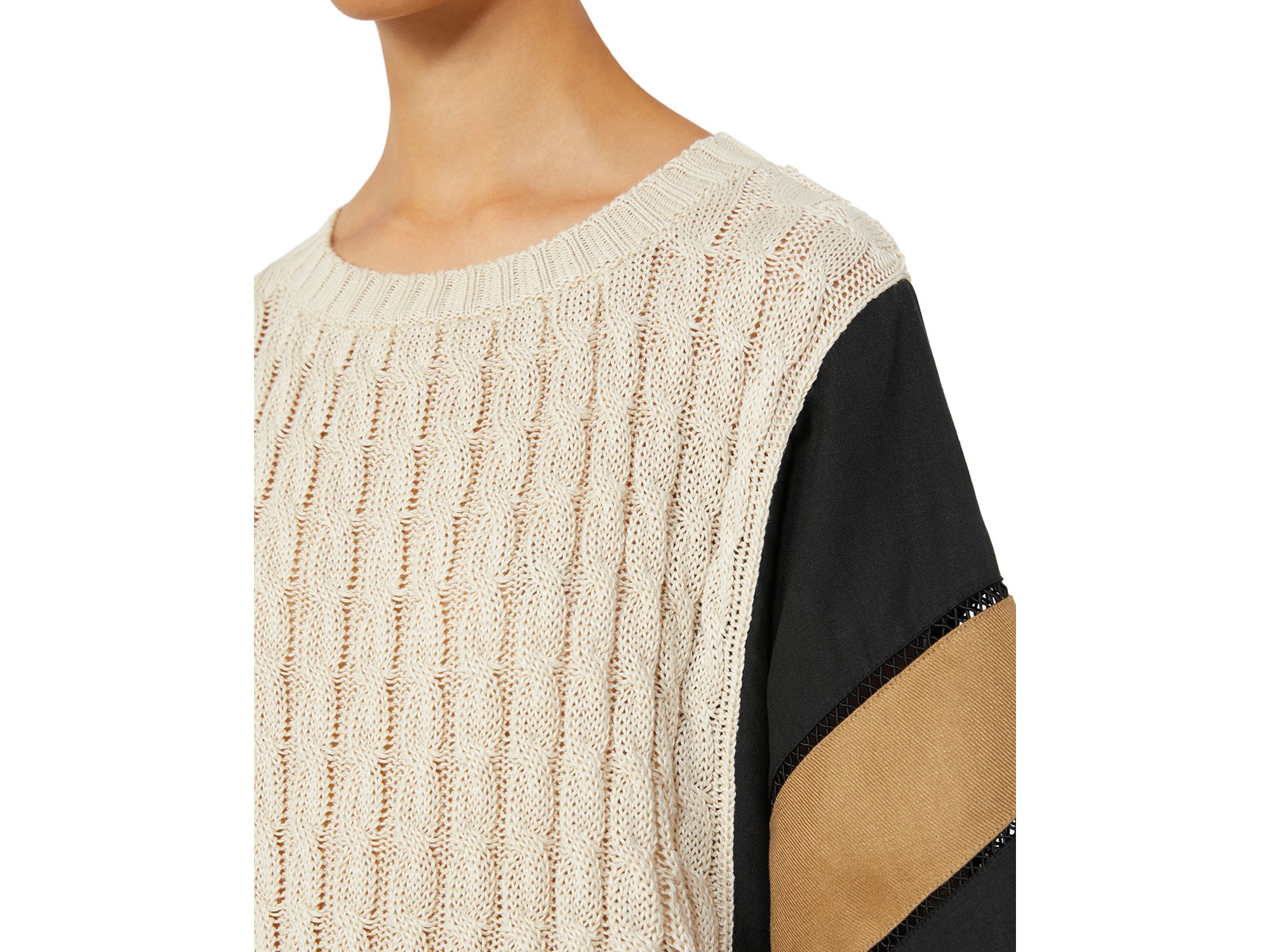 Mxmscatola Crewneck Linen Sweater — Image 4