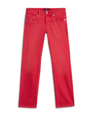 Low Rise Cigarette Jeans in Flame