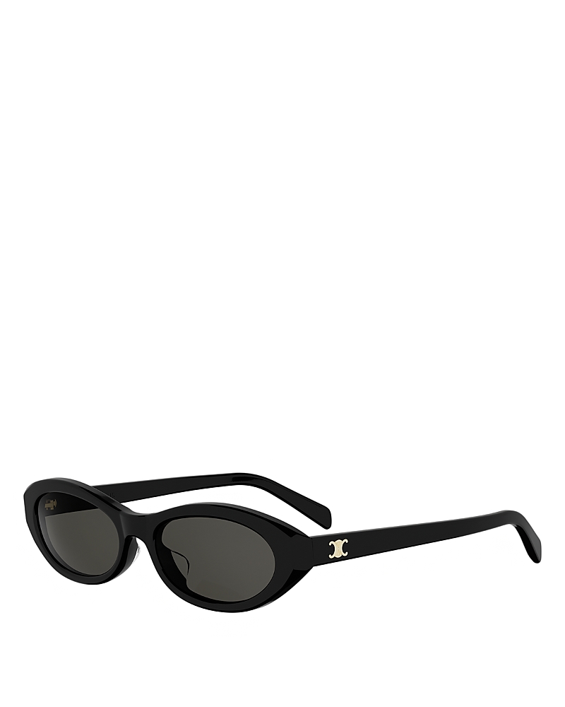 Celine Triomphe Mini Oval Sunglasses, 54mm