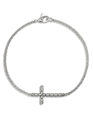 Sterling Silver JH Essentials Cross Chain Link Bracelet