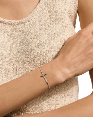 Sterling Silver JH Essentials Cross Chain Link Bracelet