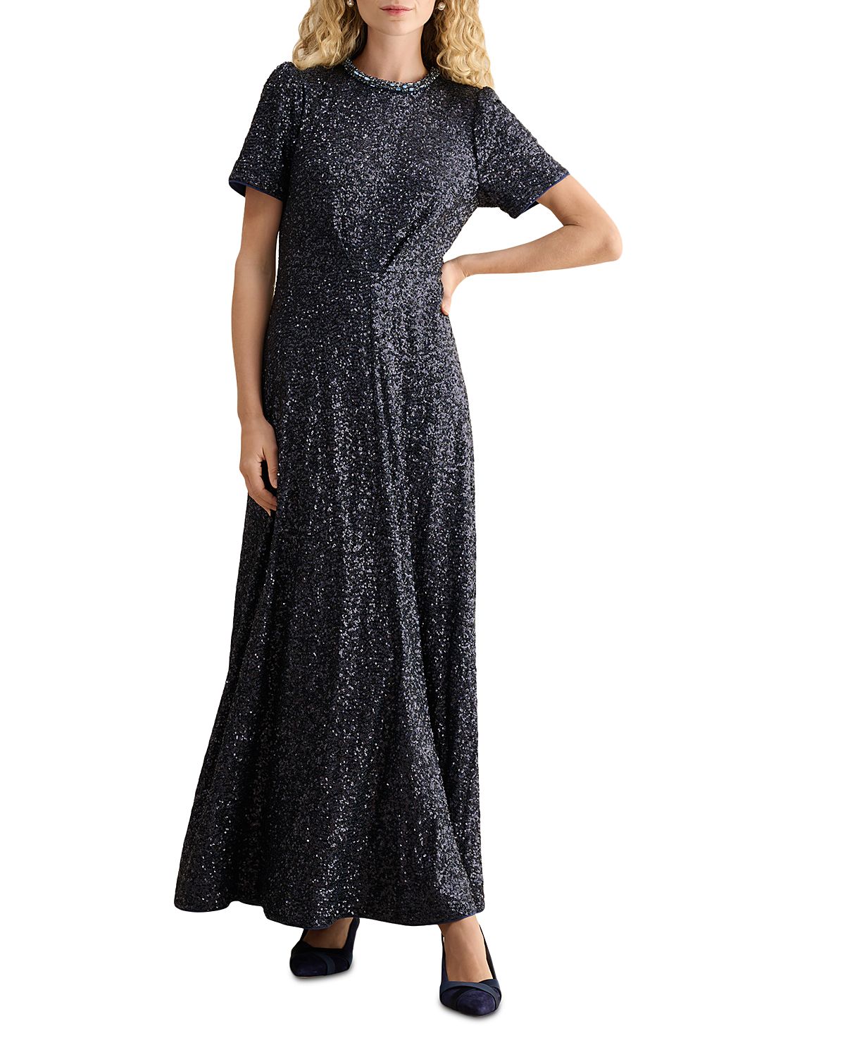 Hobbs London Black Tie Collection Shirley Embellished Dress