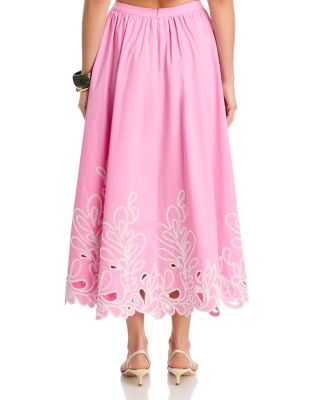 Paisley Bloom Embroidered Skirt