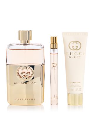 Guilty Pour Femme Eau de Parfum for Women and Body Lotion Trio Gift Set ($241 value)