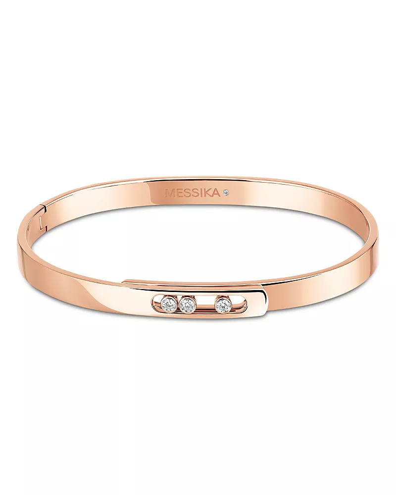 Messika 18K Rose Gold Move Noa Diamond Bangle Bracelet