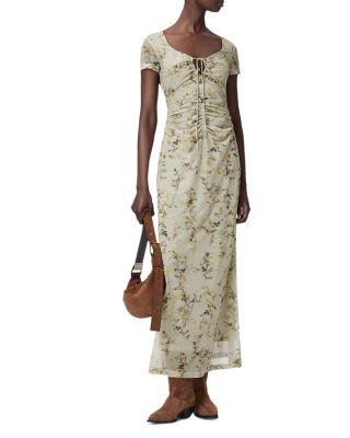 Gabby Floral Mesh Maxi Dress