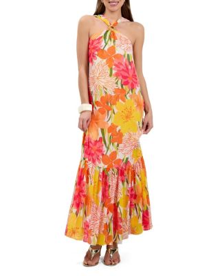  Navigli Twist-Front Maxi Dress