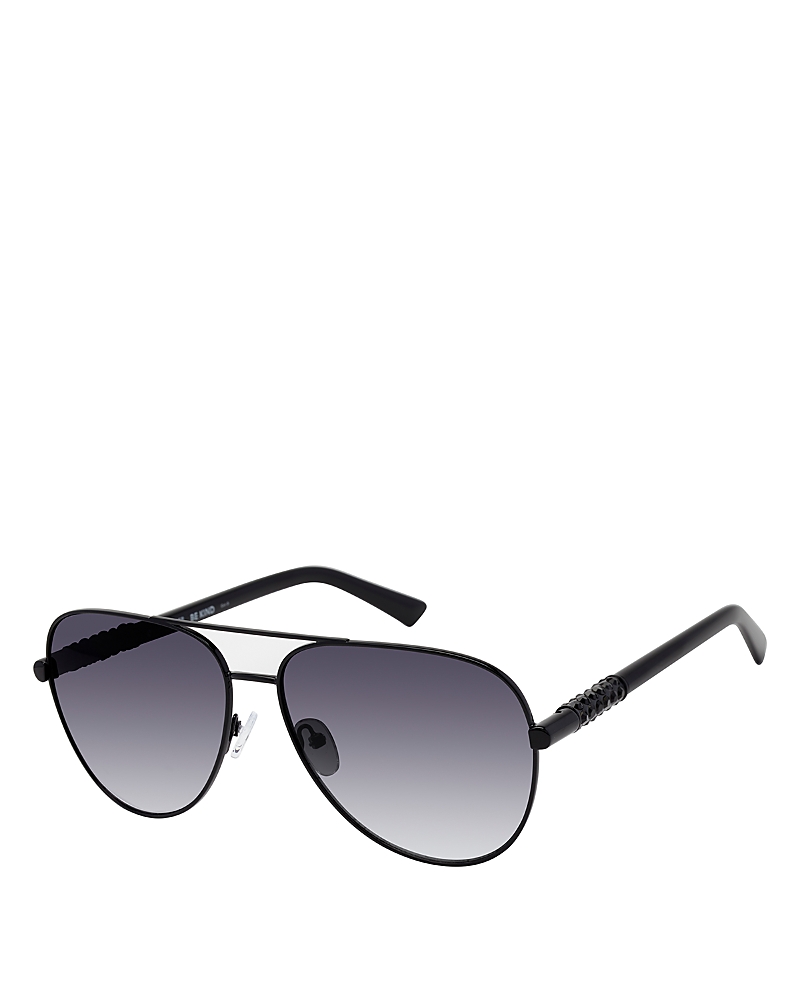 Kurt Geiger London Aviator Sunglasses, 63mm