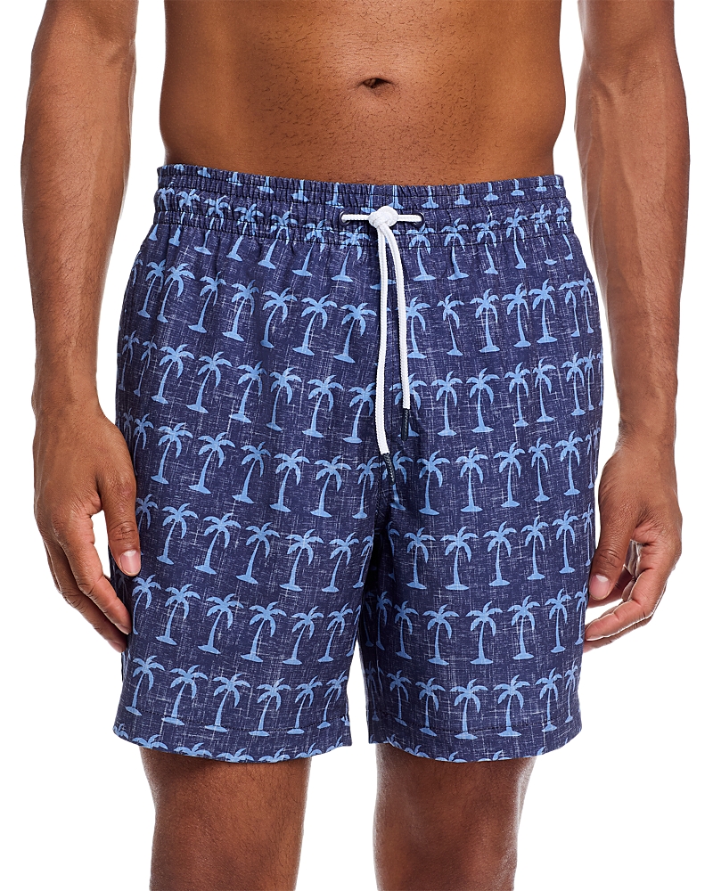 Trunks Surf & Swim Co. Sano Chambray Palm Tree 6.5 Swim Trunks