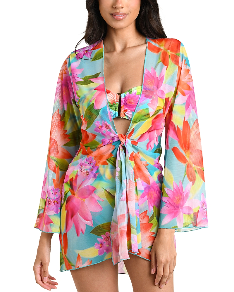 La Blanca Sunset Botanica Mini Kimono Cover Up