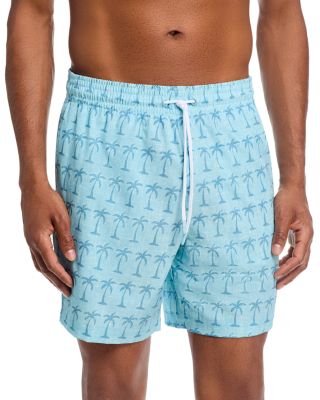 Trunks Surf & Swim Co. Sano Chambray Palm Tree 6.5 Swim Trunks