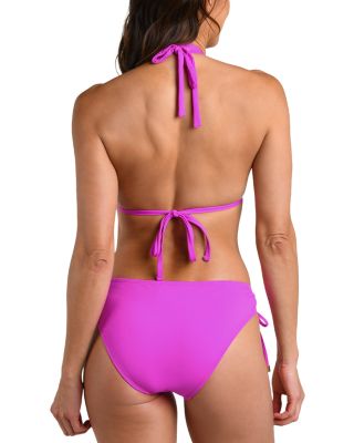 Island Gathered Halter Bikini Top