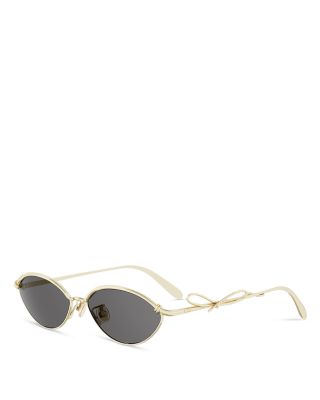 Bow Oval Sunglasses, 55mm