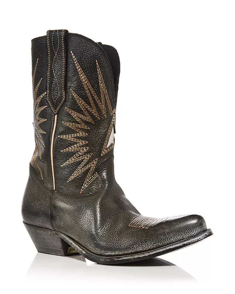 Golden Goose Unisex Wish Star Low Western Boots