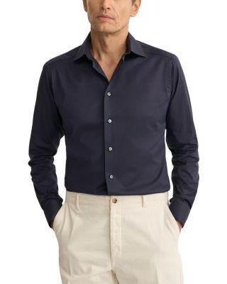 Slim Fit Solid Signature Twill Shirt