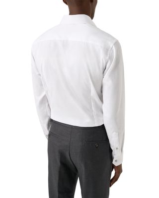 Slim Fit Grey Details Signature Twill Shirt