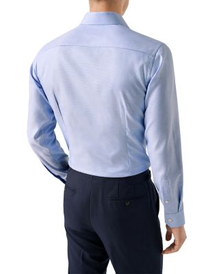 Contemporary Fit Semi Solid Textured Twill Shirt