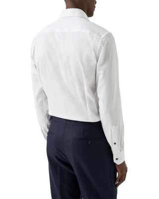 Contemporary Fit Navy Details Signature Twill Shirt