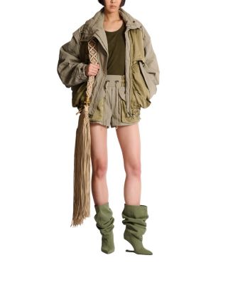  Cotton and Twill Bomber Jacket