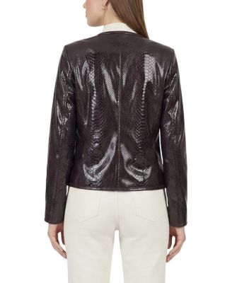  Metis Suede Pythn Printed Jacket