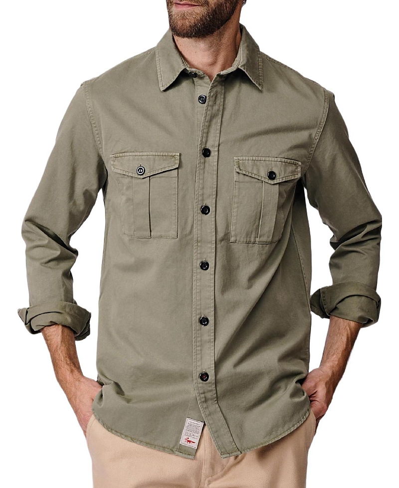 Aubin Long Sleeve Cole Twill Overshirt