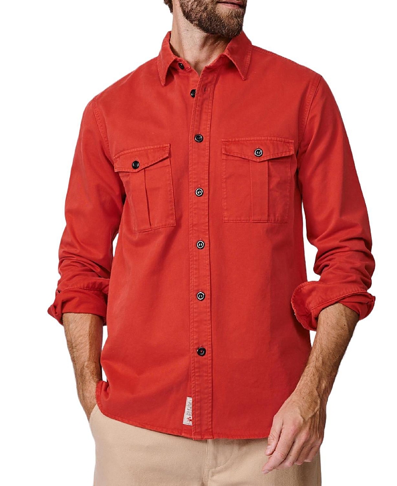Aubin Long Sleeve Cole Twill Overshirt