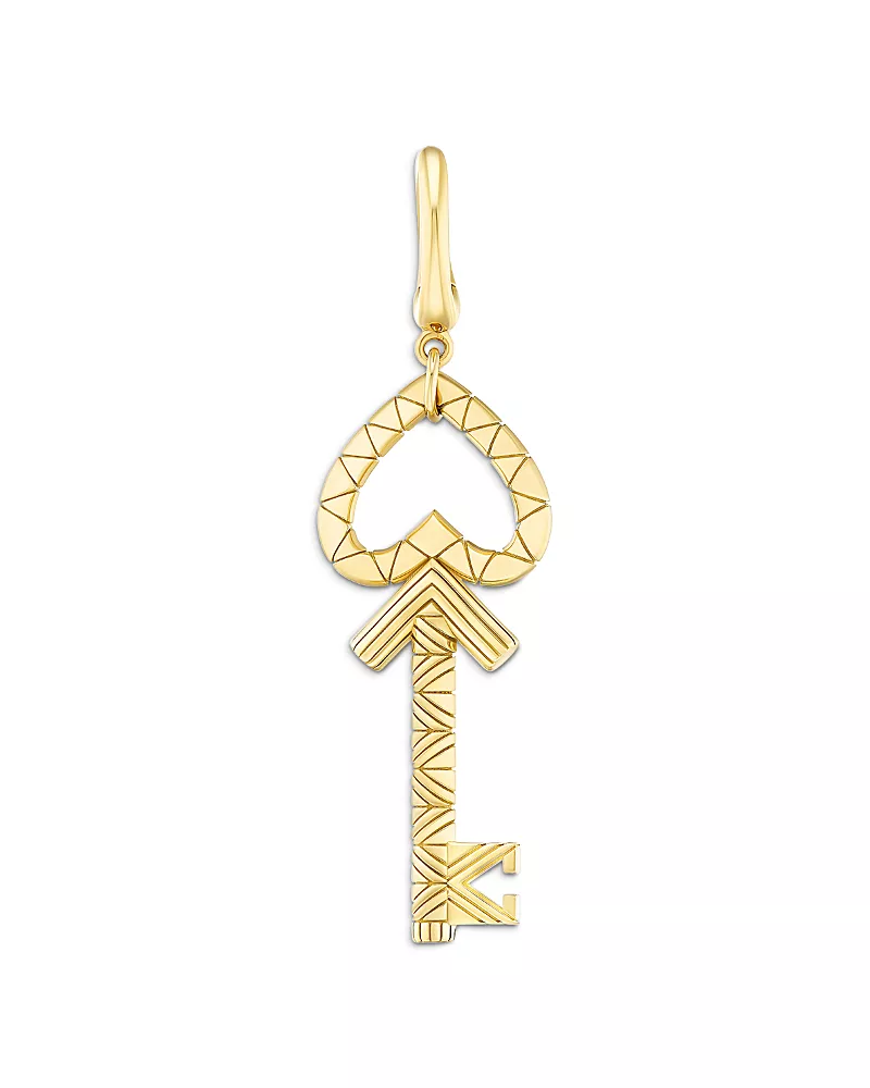 Harwell Godfrey 18K Yellow Gold 1975 Key to My Heart Pendant