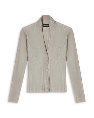 Ribbed Striped Cardigan