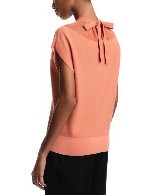 Dolman Cap Sleeve Ribbed Knit Top