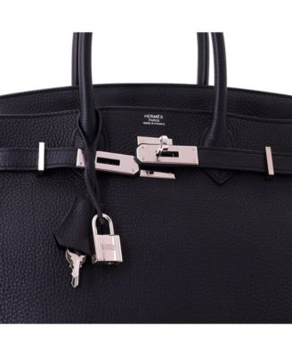 Birkin 30 Handbag Black Togo with Palladium Hardware