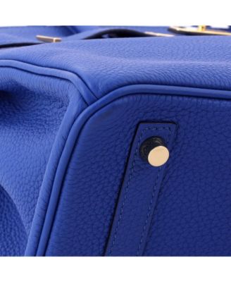 Birkin 30 Handbag Blue Togo with Gold Hardware