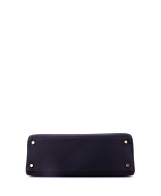 Kelly 32 Handbag Blue Togo with Gold Hardware