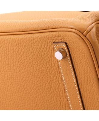 Birkin 30 Handbag Brown Clemence with Palladium Hardware