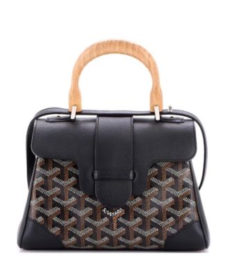  Mini Saigon Top Handle Bag Coated Canvas with Leather