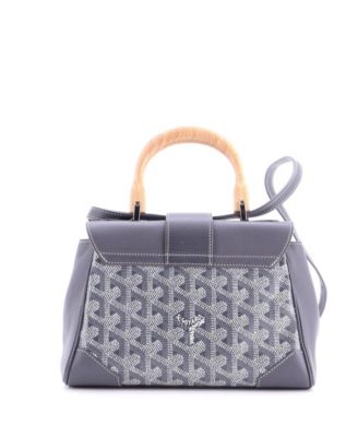  Mini Saigon Top Handle Bag Coated Canvas with Leather