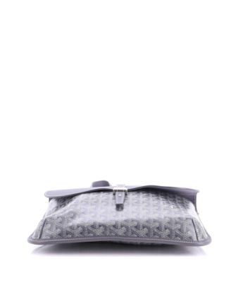   Coursier Messenger Bag Coated Canvas and Leather