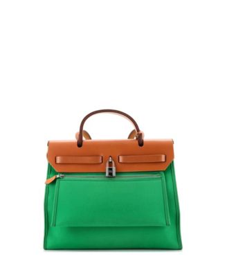 31 Herbag Zip Berline Vache Canvas and Leather