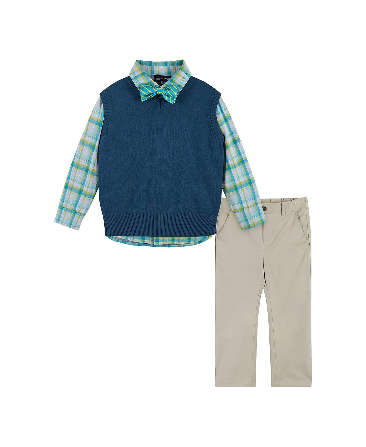 Andy & Evan Boys' 4-Piece Vest Set - Little Kid