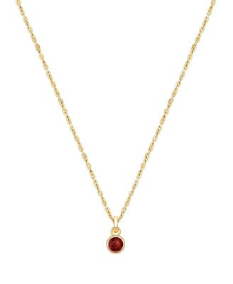 Girls' 14K Gold Birthstone Necklace - Little Kid, Big Kid