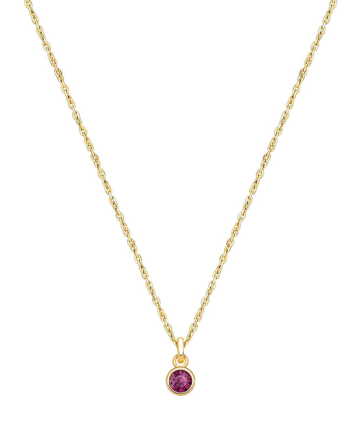 Tiny Blessings Girls' 14K Gold Birthstone Necklace - Little Kid, Big Kid