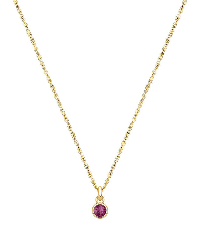 Tiny Blessings Girls' 14K Gold Birthstone Necklace - Little Kid, Big Kid