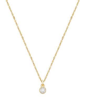 Girls' 14K Gold Birthstone Necklace - Little Kid, Big Kid