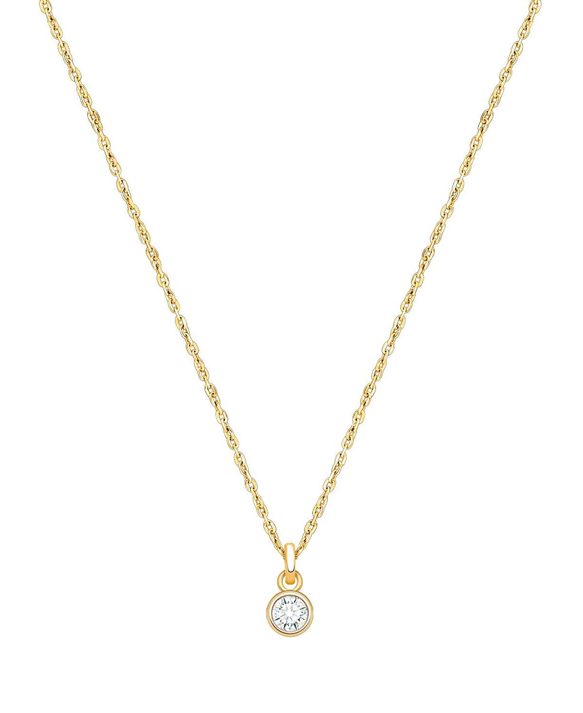 Tiny Blessings Girls' 14K Gold Birthstone Necklace - Little Kid, Big Kid